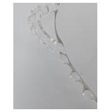 Clear Glass Charger Plates - Beaded Rim Set of 2 Clear Glass Charger Plates - Beaded Rim Set of 2