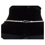 .925 Sterling Silver Abalone and Black Pearl Cross Pendant and Thick Necklace .925 Sterling Silver Abalone and Black Pearl Cross Pendant and Thick Necklace