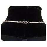 .925 Sterling Silver Abalone and Black Pearl Cross Pendant and Thick Necklace .925 Sterling Silver Abalone and Black Pearl Cross Pendant and Thick Necklace