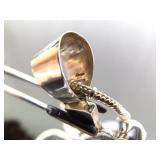 .925 Sterling Silver Abalone and Black Pearl Cross Pendant and Thick Necklace .925 Sterling Silver Abalone and Black Pearl Cross Pendant and Thick Necklace