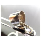 .925 Sterling Silver Abalone and Black Pearl Cross Pendant and Thick Necklace .925 Sterling Silver Abalone and Black Pearl Cross Pendant and Thick Necklace