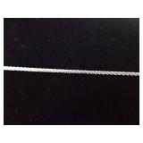 .925 Sterling Silver Topaz Crystal Slider Pendant Necklace .925 Sterling Silver Topaz Crystal Slider Pendant Necklace