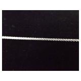 .925 Sterling Silver Topaz Crystal Slider Pendant Necklace .925 Sterling Silver Topaz Crystal Slider Pendant Necklace