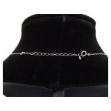 .925 Sterling Silver Topaz Cat Pendant Necklace .925 Sterling Silver Topaz Cat Pendant Necklace