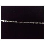 .925 Sterling Silver Stacked Topaz Crystal Pendant Necklace .925 Sterling Silver Stacked Topaz Crystal Pendant Necklace