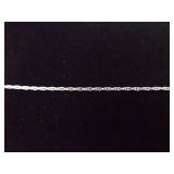 .925 Sterling Silver Stacked Topaz Crystal Pendant Necklace .925 Sterling Silver Stacked Topaz Crystal Pendant Necklace