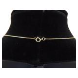 .925 Sterling Silver Marquise Topaz Crystal Vermeil Pendant Necklace .925 Sterling Silver Marquise Topaz Crystal Vermeil Pendant Necklace