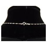 .925 Sterling Silver Opalite Pendant Necklace .925 Sterling Silver Opalite Pendant Necklace