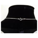 .925 Sterling Silver Large Turquoise Stone Statement Pendant Necklace .925 Sterling Silver Large Turquoise Stone Statement Pendant Necklace