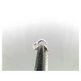 .925 Sterling Silver Semi Polished Raw Amethyst Pendant Necklace .925 Sterling Silver Semi Polished Raw Amethyst Pendant Necklace