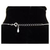 .925 Sterling Silver Rose Quartz Pyramid Pendant Necklace .925 Sterling Silver Rose Quartz Pyramid Pendant Necklace