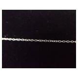 .925 Sterling Silver Pink Sapphire Crystal Pendant Necklace .925 Sterling Silver Pink Sapphire Crystal Pendant Necklace