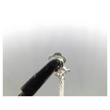 .925 Sterling Silver Pink Sapphire Crystal Pendant Necklace .925 Sterling Silver Pink Sapphire Crystal Pendant Necklace