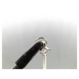 .925 Sterling Silver Pink Sapphire Crystal Pendant Necklace .925 Sterling Silver Pink Sapphire Crystal Pendant Necklace