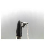 .925 Sterling Silver Jade Cabochon Pendant Necklace .925 Sterling Silver Jade Cabochon Pendant Necklace