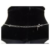 .925 Sterling Silver Green Turquoise Pendant Necklace .925 Sterling Silver Green Turquoise Pendant Necklace