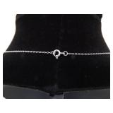 .925 Sterling Silver Calcedony Dragons Veins Agate Pendant Necklace .925 Sterling Silver Calcedony Dragons Veins Agate Pendant Necklace