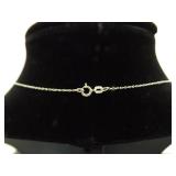 .925 Sterling Silver Moss Agate Pendant Necklace .925 Sterling Silver Moss Agate Pendant Necklace