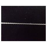 .925 Sterling Silver Black Sapphire Crystal Leaf Pendant Necklace .925 Sterling Silver Black Sapphire Crystal Leaf Pendant Necklace