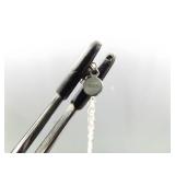 .925 Sterling Silver Black Sapphire Crystal Leaf Pendant Necklace .925 Sterling Silver Black Sapphire Crystal Leaf Pendant Necklace