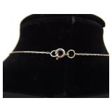 .925 Sterling Silver Moss Agate Pendant Necklace .925 Sterling Silver Moss Agate Pendant Necklace