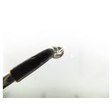 .925 Sterling Silver RARE Dik Dik Horn Pendant Necklace .925 Sterling Silver RARE Dik Dik Horn Pendant Necklace