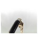 .925 Sterling Silver Petoskey Stone Pendant Necklace .925 Sterling Silver Petoskey Stone Pendant Necklace