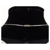 .925 Sterling Silver Liquid Silver Genuine Pearl Dangle Pendant Necklace .925 Sterling Silver Liquid Silver Genuine Pearl Dangle Pendant Necklace