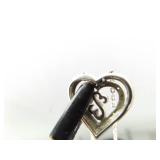 .925 Sterling Silver 10k Yellow Gold and Diamond Accented Jane Seymour Open Heart Pendant Necklace .925 Sterling Silver 10k Yellow Gold and Diamond Accented Jane Seymour Open Heart Pendant Necklace