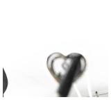 .925 Sterling Silver 10k Yellow Gold and Diamond Accented Jane Seymour Open Heart Pendant Necklace .925 Sterling Silver 10k Yellow Gold and Diamond Accented Jane Seymour Open Heart Pendant Necklace