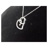 .925 Sterling Silver Diamond Accented Heart Pendant Necklace .925 Sterling Silver Diamond Accented Heart Pendant Necklace