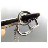 .925 Sterling Silver Diamond Accented Heart Pendant Necklace .925 Sterling Silver Diamond Accented Heart Pendant Necklace