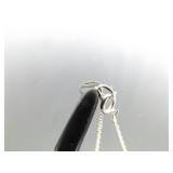 .925 Sterling Silver Diamond Accented Heart Pendant Necklace .925 Sterling Silver Diamond Accented Heart Pendant Necklace