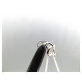 .925 Sterling Silver Diamond Accented Heart Pendant Necklace .925 Sterling Silver Diamond Accented Heart Pendant Necklace