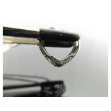 .925 Sterling Silver Diamond Accented Heart Pendant Necklace .925 Sterling Silver Diamond Accented Heart Pendant Necklace