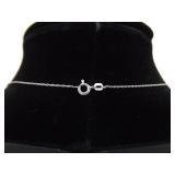 .925 Sterling Silver Diamond Accented Snowflake Pendant Necklace .925 Sterling Silver Diamond Accented Snowflake Pendant Necklace