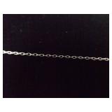 .925 Sterling Silver Zirconia Swirl Pendant Necklace .925 Sterling Silver Zirconia Swirl Pendant Necklace