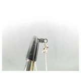 .925 Sterling Silver Zirconia Swirl Pendant Necklace .925 Sterling Silver Zirconia Swirl Pendant Necklace