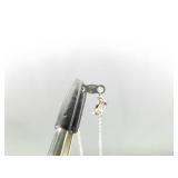 .925 Sterling Silver Zirconia Swirl Pendant Necklace .925 Sterling Silver Zirconia Swirl Pendant Necklace