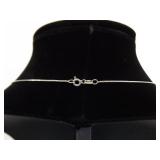 .925 Sterling Silver Zirconia Solitaire Pendant Necklace .925 Sterling Silver Zirconia Solitaire Pendant Necklace