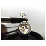 .925 Sterling Silver Zirconia Solitaire Pendant Necklace .925 Sterling Silver Zirconia Solitaire Pendant Necklace