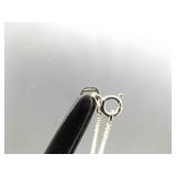 .925 Sterling Silver Zirconia Solitaire Pendant Necklace .925 Sterling Silver Zirconia Solitaire Pendant Necklace