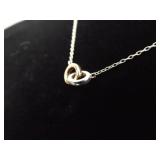 .925 Sterling Silver Rings Necklace .925 Sterling Silver Rings Necklace