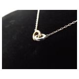 .925 Sterling Silver Rings Necklace .925 Sterling Silver Rings Necklace