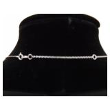 .925 Sterling Silver Rings Necklace .925 Sterling Silver Rings Necklace