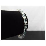 .925 Sterling Silver Topaz Tennis Bracelet .925 Sterling Silver Topaz Tennis Bracelet
