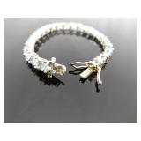 .925 Sterling Silver Topaz Tennis Bracelet .925 Sterling Silver Topaz Tennis Bracelet