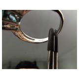 .925 Sterling Silver Aquamarine Crystal Ring Size 11 .925 Sterling Silver Aquamarine Crystal Ring Size 11