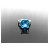 .925 Sterling Silver Topaz Ring Size 8 .925 Sterling Silver Topaz Ring Size 8