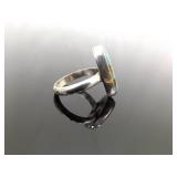 .925 Sterling Silver Everett and Mary Teller Turquoise Navajo Ring Size 7.5 .925 Sterling Silver Everett and Mary Teller Turquoise Navajo Ring Size 7.5